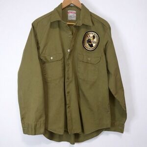 Hard Yakka Shirt Men's M Green ACT Parks & Conservation Service